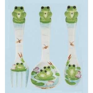 FROG Large 17 Spoon & Fork Wall Decor Set NEW:  Home 