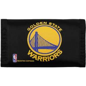   Golden State Warriors Black Nylon Tri Fold Wallet: Sports & Outdoors