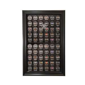  Boston Bruins 60 Hockey Puck Display Case, Cabinet Style 