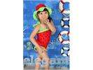 Watermelon Red Girls Swimwear Swimsuit Swim Cap Age 1 7  