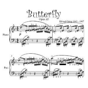   Opus 43 Edvard Grieg Easy Piano Sheet Music Edvard Grieg Books