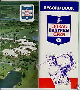 1972 DORAL EASTERN OPEN GOLF RECORD BOOK NICKLAUS WINS  
