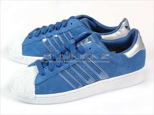 Adidas Superstar II IS Lone Blue/White Classic 2012 Suede Sports 