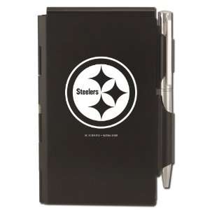  Pittsburgh Steelers Engraved Metal Pocket Notes in box, Black 