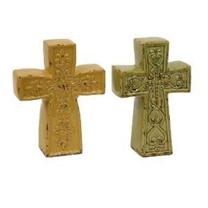  Bishop Ceramic Crosses   Set of 2