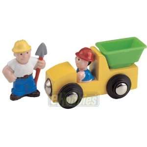   Tree Town Folk Construction Truck & Worker : 50839: Toys & Games