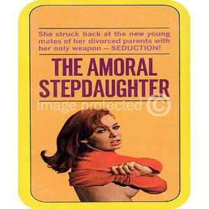  Amoral Stepdaughter Vintage Pulp Novel Cover Art MOUSE PAD 