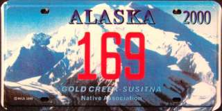 ALASKA ** GOLD CREEK SUSITNA NATION TRIBE ** Tribal License Plate 