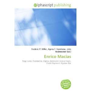  Enrico Macias (9786133606845): Books