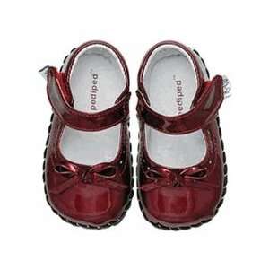  Pediped Baby Girl Shoes   Isabella in Red Patent Baby