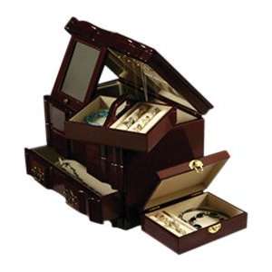  Cherry Jewelry Box w/ Removable Travel Case: Home 
