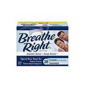Breathe Right Value Pack Nasal Strips, Clear, Small/Medium 38 ea