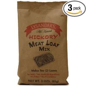 Lysanders Meat Loaf Mix, Hickory, 3 Ounce (Pack of 3)  