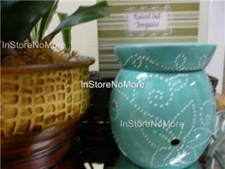 Scentsy FULL SIZE Warmer RAISED DOT TURQUOISE Retired  