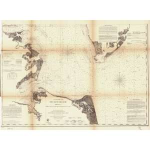  Civil War Map Chesapeak Bay. Sheet 6, from the mouth of 