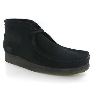 Clarks Wallabee Black Suede Mens Shoes  