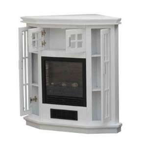   Riverstone Industries Electric Corner Fireplace Wht 