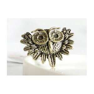 Owl Ring Adjustable Band One Size Fits Most Womens Fashion Jewelry 
