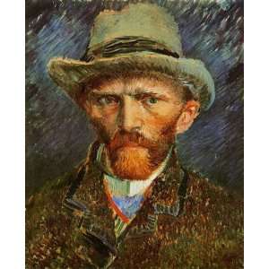   Portrait with a Grey Felt Hat: Vincent van Gogh Han: Home & Kitchen