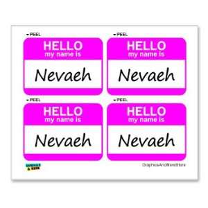  Hello My Name Is Nevaeh   Heaven Backwards   Sheet of 4 