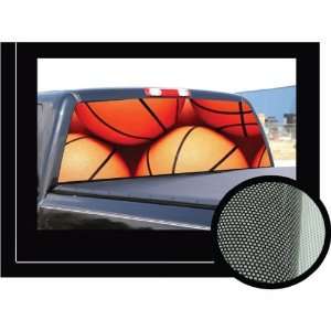      Rear Window Graphic   decal truck suv view thru vinyl: Automotive
