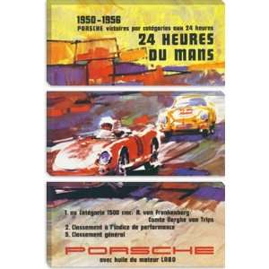  Porsche 356 & Spyder Le Mans Racing Vintage Poster Giclee 