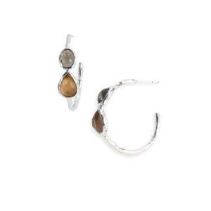  Ippolita Desert 2 Stone Small Hoop Earrings Jewelry