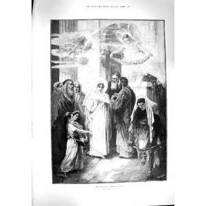  1900 SCENE ESPOUSALS JOSEPH MARY ANGELS RELIGION