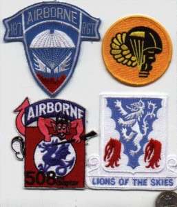 US ARMY WWII AIRBORNE PATCH 401 GLIDER INFANTRY LIONS  