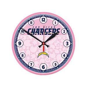  San Diego Chargers Wall Clock: Home & Kitchen