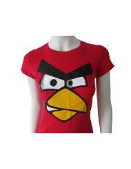 Angry Birds Womens Shirt Red Bird Face