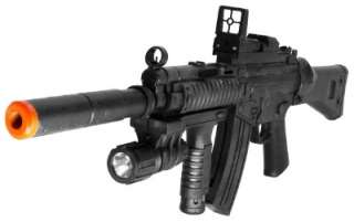 Airsoft Spring Tactical MP5 Rifle + Strobing LED Lights 27 Scale Gun 