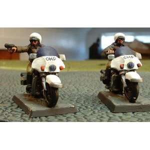  Road Kill Miniatures Motorcycle Cops (4) Toys & Games