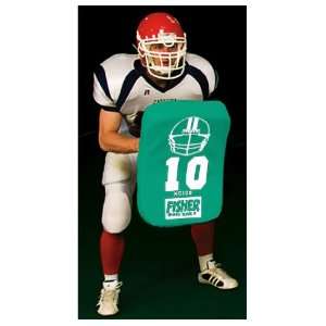 Fisher HD100 Curved Body Football Hand Shields KELLY GREEN 