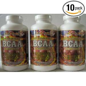 LuckyLand MuscleReg BCAA Complex, 400 Caplets in one Bottle, 3 BOTTLES 