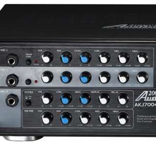 Audio 2000 AKJ7004 Rack Mount Karaoke Mixer Digital Echo, Key Controls 