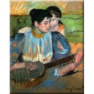  The Banjo Lesson 13x16 Streched Canvas Art by Cassatt 