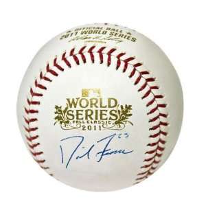 David Freese Signed Baseball   2011 World Series   Autographed 