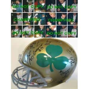 2011 NOTRE DAME,FIGHTING IRISH,TEAM,SIGNED,AUTOGRAPHED,RIDDELL FULL 