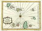 ANTIQUE MAP  CAPE VERDE SOUTH AMERICA  BELLIN 1747  