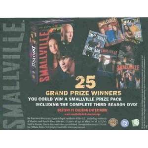 Smallville Grand Prize 3rd Season DVD Great Original Photo Print Ad 