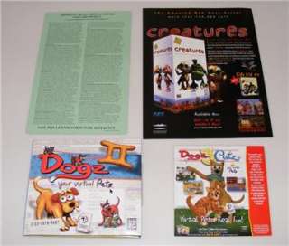Dogz 2 Virtual Petz Big Box PC Game CDROM 1997  