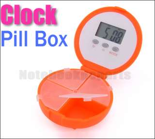 LED Clock Pill Box Pill Reminder DISPENSER Box Y556  