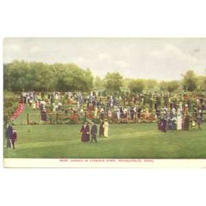  1910 Vintage Postcard Rose Garden in Lyndale Park Minneapolis 