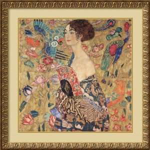  Donna Con Ventaglio (Woman with Fan) by Gustav Klimt 