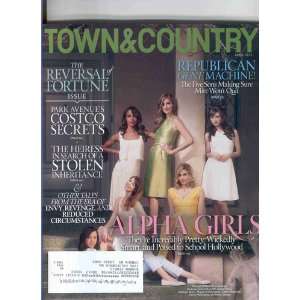  Town & Country Magazine April 2012 various Books