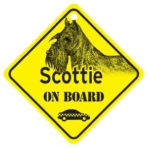 Scottie On Board Dog Sign Gift: Pet Supplies