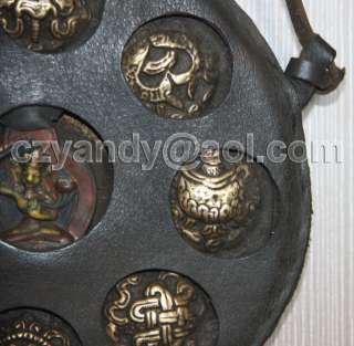 Wonderful Old Tibetan Buddhism Copper Eight Treasures  