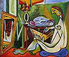 Repro 20 x24 Hand Painted Oil Painting Pablo Picasso Woman with a 