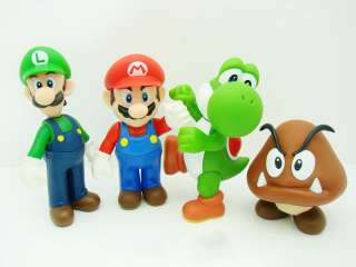 Super Mario Bros Lot 12 Pcs 5 GOOMBA TOAD Figure_M16_g  